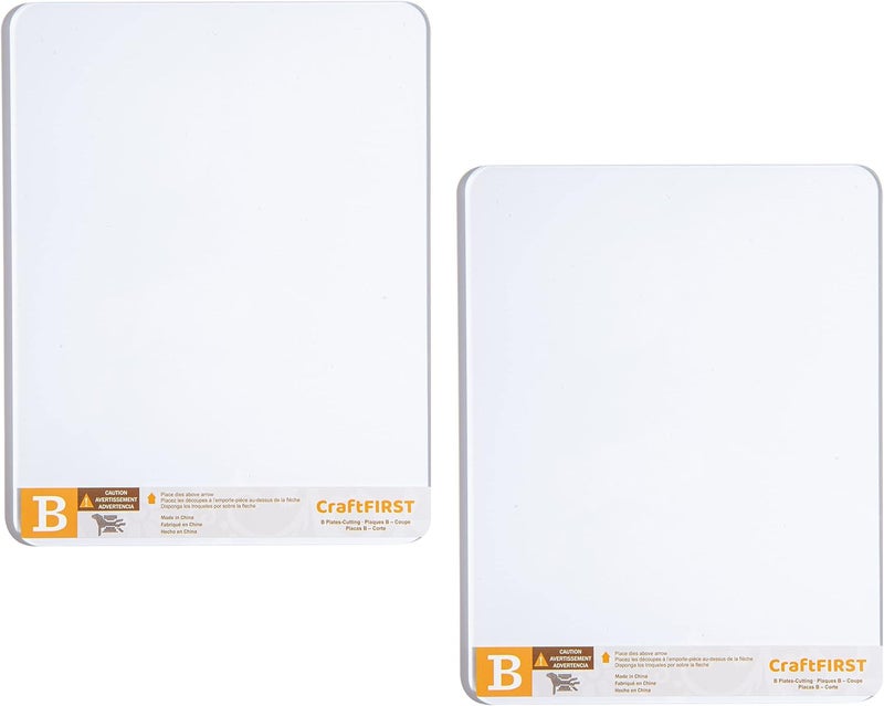CraftFIRST B Cutting Plate for Cuttlebug Machine 5.87 x 7.75" Pack of 2 - Image 1